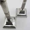 Pair of Georgian Style Sterling Silver Candlesticks