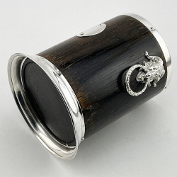 Decorative and Unusual Oak & Silver Plated Soda or Bottle Stand