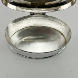 Impressive Large Oval Sterling Silver Biscuit or Trinket Box