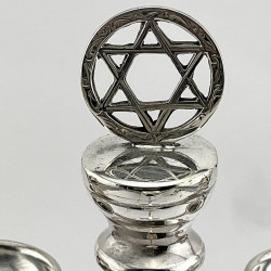 Good Quality Not Loaded Sterling Silver Menorah Lamp