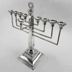 Good Quality Not Loaded Sterling Silver Menorah Lamp