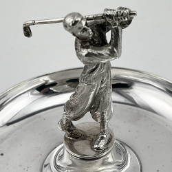 Sterling Silver Goldsmiths & Silversmiths Golf Related Dish