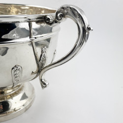 Impressive Large Antique Sterling Silver Rose Bowl or Trophy Cup