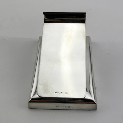 Stylish Rectangular Antique Sterling Silver Desk Paper Clip