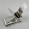 Stylish Rectangular Antique Sterling Silver Desk Paper Clip