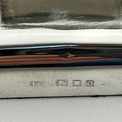 Stylish Rectangular Antique Sterling Silver Desk Paper Clip