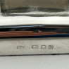 Stylish Rectangular Antique Sterling Silver Desk Paper Clip