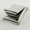 Stylish Rectangular Antique Sterling Silver Desk Paper Clip