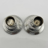 Charming Pair of Antique Dwarf Style Victorian Sterling Silver Candlesticks