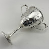Impressive Large Victorian Lidded Silver Plated Trophy Cup with Pull Off Lid