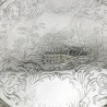 Engraved George III Round Sterling Silver Salver