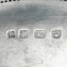 Engraved George III Round Sterling Silver Salver