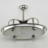 Elegant Georgian Style Late Victorian Silver Plated Oil & Vinegar Cruet