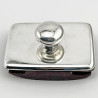 Rectangular Antique Sterling Silver Desk Ink Blotter (1919)
