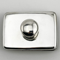 Rectangular Antique Sterling Silver Desk Ink Blotter