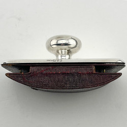 Rectangular Antique Sterling Silver Desk Ink Blotter