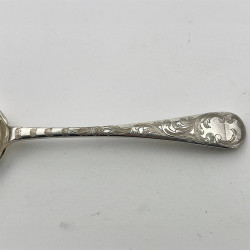 Boxed Set of Four Victorian Silver Plated Berry or Serving Spoons
