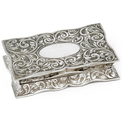 Silver Victorian Snuff Box...