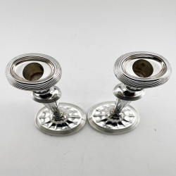 Attractive Pair of Late Victorian Sterling Silver Candlesticks