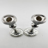 Attractive Pair of Late Victorian Sterling Silver Candlesticks