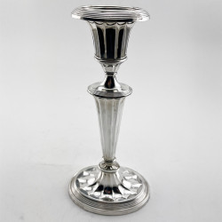 Attractive Pair of Late Victorian Sterling Silver Candlesticks