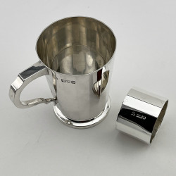 Boxed Sterling Silver Two Piece Christening Set Retailed by Tiffany & Co