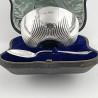 Boxed Victorian Sterling Silver Two Piece Christening Set