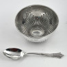 Boxed Victorian Sterling Silver Two Piece Christening Set