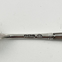 Boxed Victorian Sterling Silver Two Piece Christening Set