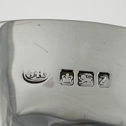 Boxed Victorian Sterling Silver Two Piece Christening Set