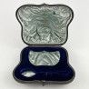 Boxed Victorian Sterling Silver Two Piece Christening Set
