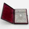 Good Quality William IV Sterling Silver Boxed Card Case