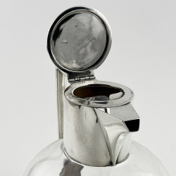 Stylish Edwardian Sterling Silver Mounted Claret Jug