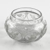 Sterling Silver and Pink Guilloche Enamel Topped Dressing Table Jar