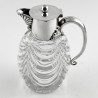 Late Victorian Silver Plated Oval Body Claret Jug (c.1885)