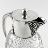 Late Victorian Silver Plated Oval Body Claret Jug