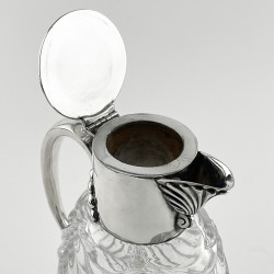 Late Victorian Silver Plated Oval Body Claret Jug