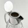 Late Victorian Silver Plated Oval Body Claret Jug