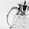 Late Victorian Silver Plated Oval Body Claret Jug