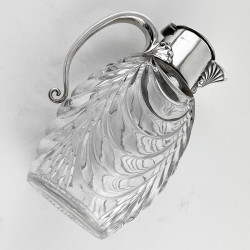 Late Victorian Silver Plated Oval Body Claret Jug