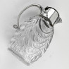 Late Victorian Silver Plated Oval Body Claret Jug
