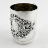 Pretty Victorian Sterling Silver Christening Mug (1889)