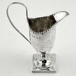 Decorative George III Sterling Silver Cream Jug