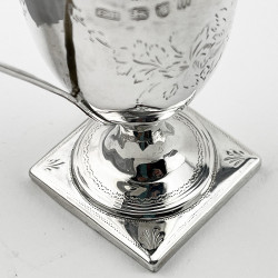 Decorative George III Sterling Silver Cream Jug