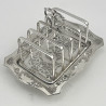 Charming Rectangular Edwardian Sterling Silver Toast Rack (1902)