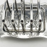 Charming Rectangular Edwardian Sterling Silver Toast Rack