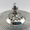 Unusual Circular Victorian Silver Plated Biscuit or Trinket Box