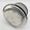 Unusual Circular Victorian Silver Plated Biscuit or Trinket Box