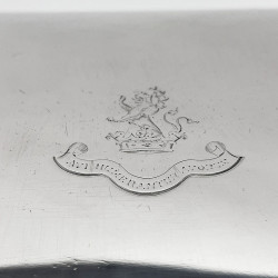 Impressive Rectangular Edwardian Sterling Silver Cigar or Trinket Box