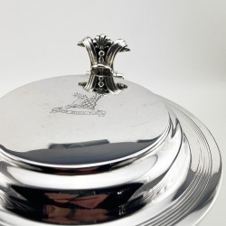 Large Victorian Sterling Silver Three Pint Lidded Tankard